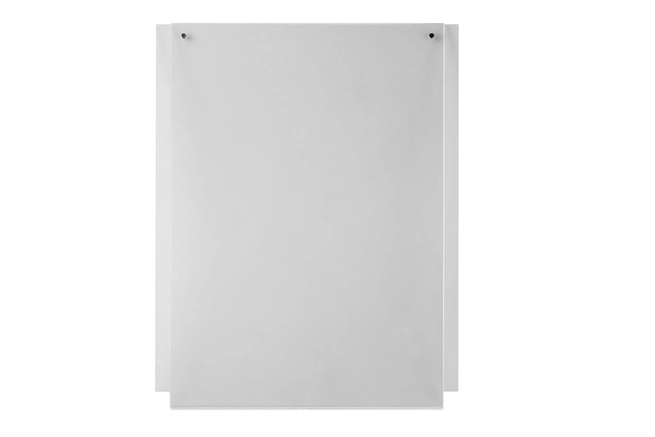 A4 papier in doorzichtig frame verticaal ophangen